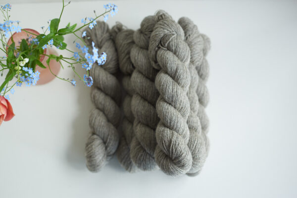 Kora Yarn - Light Grey brown - 100 g skein - Image 3