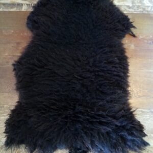 Dark brown lambskin, 32” x 23"