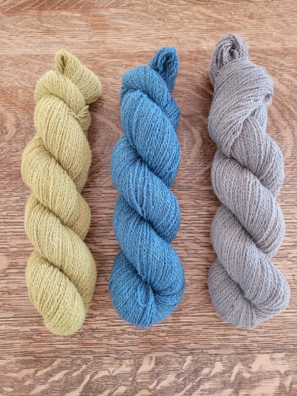 Sola Yarn - Dyed with Hopi Black Dye Sunflower - 100 g skein - Image 2